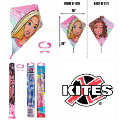 FlipFlop Barbie Diamond Kite 30inch (2 kites in one)