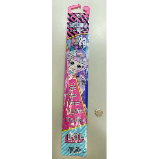 L.O.L. Surprise SkyDiamond kite flying 23 inch Tall with Handle Line & Ring