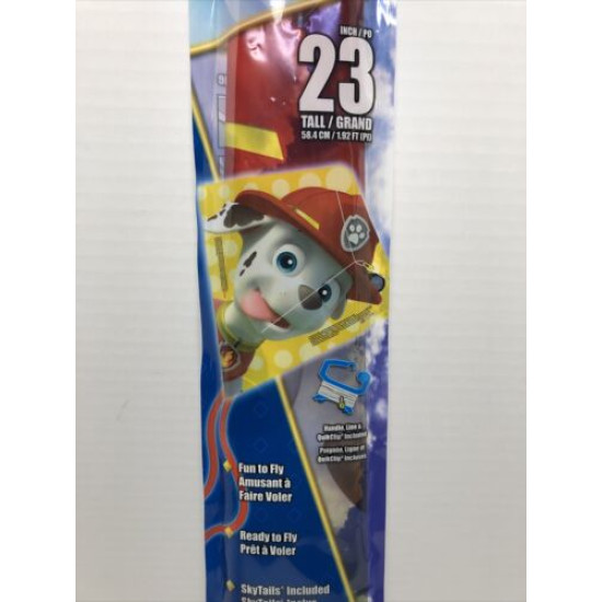 Paw Patrol Kite 23 Inch Tall (very cute ready to fly)