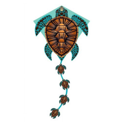 Deluxe SEA Turtle Diamond Kite Nylon 26 Inches 