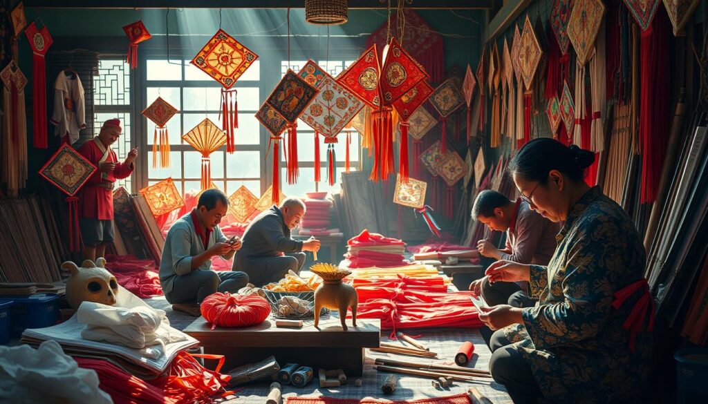 craftsmanship of Chinese kites