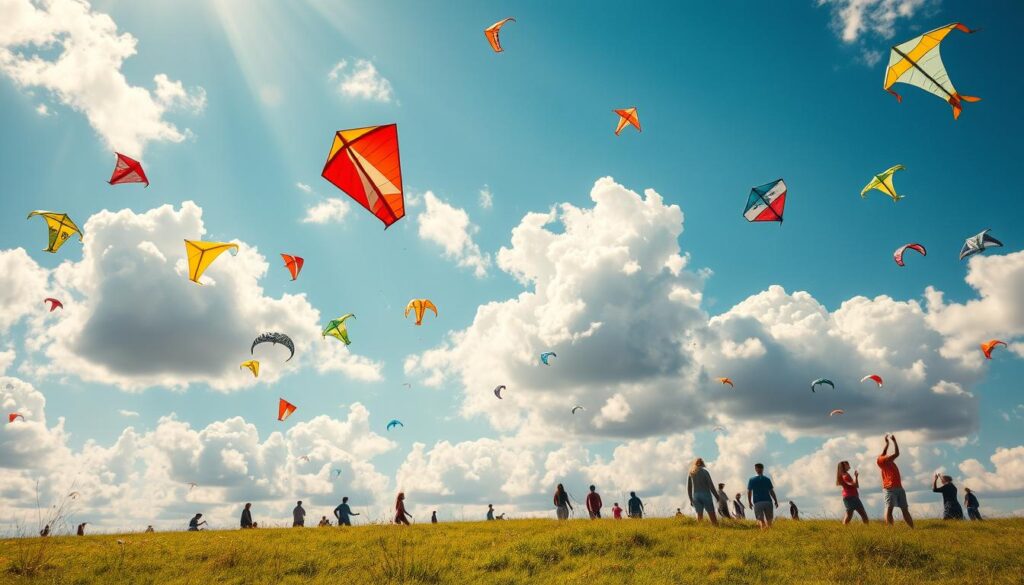 Benefits of kite flying for stress relief