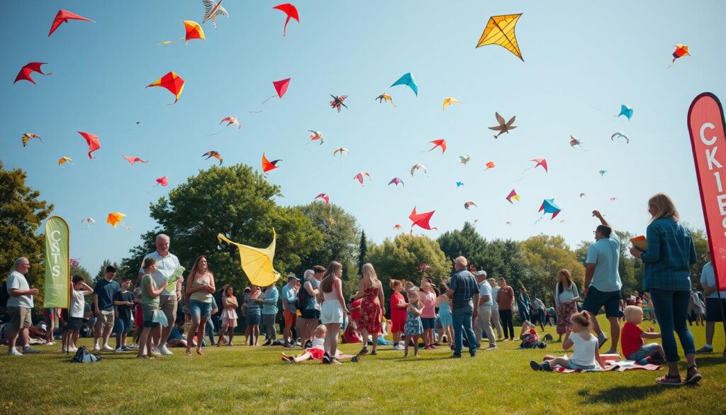 Kite flying community event