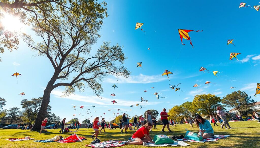 Kite flying community event