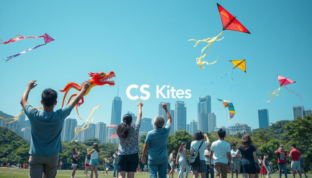 Kite flying community in Hong Kong