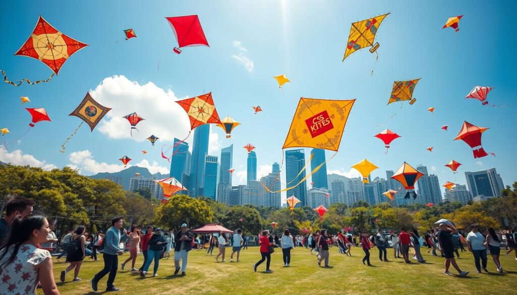 Spring kite festivals