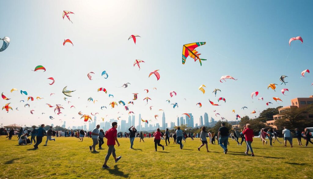 kite flying for exercise